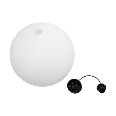 GLOBOSTAR® GABIA 206-0002 Μοντέρνο Κρεμαστό Φωτιστικό Οροφής με Ντουί 1 x E27 AC 220-240V IP20 - Λευκό - Μ40 x Π40 x Υ42cm