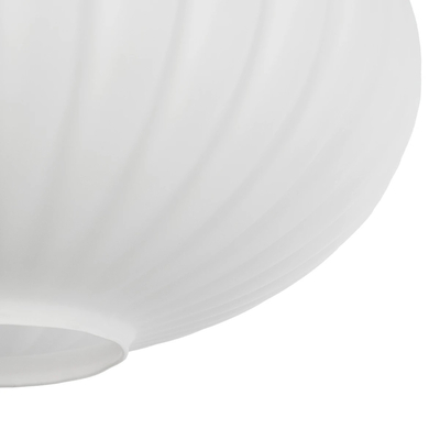 GLOBOSTAR® PERA 206-0011 Μοντέρνο Κρεμαστό Φωτιστικό Οροφής με Ντουί 1 x E27 AC 220-240V IP20 - Λευκό - Μ30 x Π30 x Υ22cm