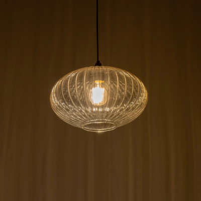 GLOBOSTAR® PERA 206-0012 Μοντέρνο Κρεμαστό Φωτιστικό Οροφής με Ντουί 1 x E27 AC 220-240V IP20 - Mελί - Μ30 x Π30 x Υ22cm