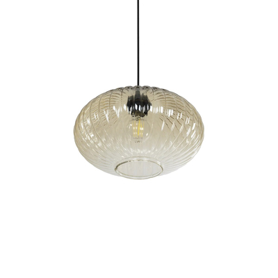 GLOBOSTAR® PERA 206-0012 Μοντέρνο Κρεμαστό Φωτιστικό Οροφής με Ντουί 1 x E27 AC 220-240V IP20 - Mελί - Μ30 x Π30 x Υ22cm