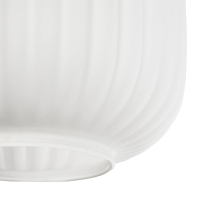 GLOBOSTAR® MELONI 206-0015 Μοντέρνο Κρεμαστό Φωτιστικό Οροφής με Ντουί 1 x E27 AC 220-240V IP20 - Λευκό - Μ20 x Π20 x Υ24cm