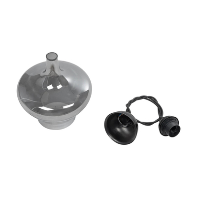 GLOBOSTAR® OVOCE 206-0032 Μοντέρνο Κρεμαστό Φωτιστικό Οροφής με Ντουί 1 x E27 AC 220-240V IP20 - Μαύρο Φιμέ - Μ20 x Π20 x Υ22cm