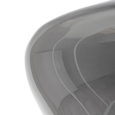 GLOBOSTAR® OVOCE 206-0032 Μοντέρνο Κρεμαστό Φωτιστικό Οροφής με Ντουί 1 x E27 AC 220-240V IP20 - Μαύρο Φιμέ - Μ20 x Π20 x Υ22cm