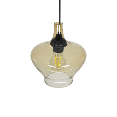 GLOBOSTAR® OVOCE 206-0033 Μοντέρνο Κρεμαστό Φωτιστικό Οροφής με Ντουί 1 x E27 AC 220-240V IP20 - Mελί - Μ20 x Π20 x Υ22cm