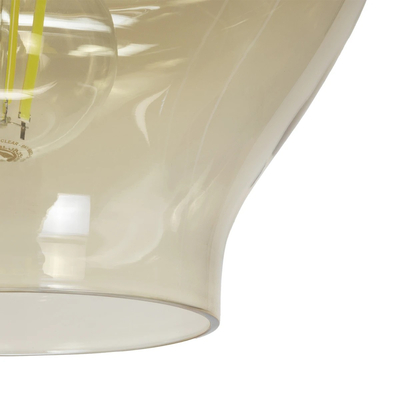 GLOBOSTAR® OVOCE 206-0033 Μοντέρνο Κρεμαστό Φωτιστικό Οροφής με Ντουί 1 x E27 AC 220-240V IP20 - Mελί - Μ20 x Π20 x Υ22cm