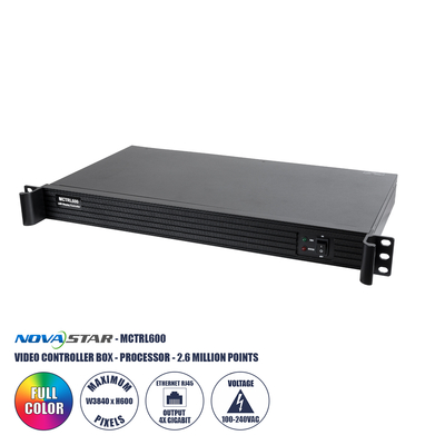 GLOBOSTAR® MCTRL600 41013 Novastar MCTRL600 Sending Box Independent Video Controller για Οθόνες LED Video Wall 2.6 million pixel - Input Signal W1920 x H1200@60Hz - 4 Gigabit Ethernet Output Port - AC 220-240V IP20 - Μ48.2 x Π26.8 x Υ4.4cm - 2 Χρόνια Εγγύηση