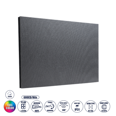 GLOBOSTAR® STANDWALL 41054 Module για Οθόνες LED Video Wall 32x16cm 172x86px P1.86 LED 35W 3840Hz 14792 Dots ≥600cd/㎡ Nits DC 5V Εσωτερικού Χώρου IP31 Full Color S1/43 14Bits - Kinglight SMD1515 - Μ32 x Π1.3 x Υ16cm - 2 Χρόνια Εγγύηση