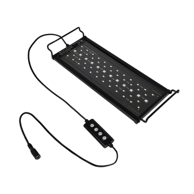 GLOBOSTAR® AQUARIUS 79678 Φωτιστικό Ενυδρείου με Ενσωματωμένο Χειριστήριο LED 12W 600lm 120° AC 220-240V Αδιάβροχο IP44 Πολύχρωμο RGBW Dimmable - Sanan SMD Chip - Μαύρο - Μ30 x Π11 x Υ3cm - 2 Χρόνια Εγγύηση