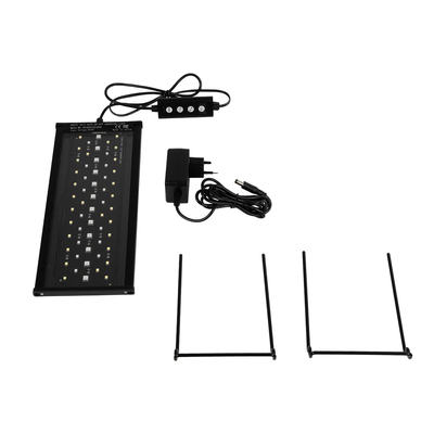 GLOBOSTAR® AQUARIUS 79678 Φωτιστικό Ενυδρείου με Ενσωματωμένο Χειριστήριο LED 12W 600lm 120° AC 220-240V Αδιάβροχο IP44 Πολύχρωμο RGBW Dimmable - Sanan SMD Chip - Μαύρο - Μ30 x Π11 x Υ3cm - 2 Χρόνια Εγγύηση