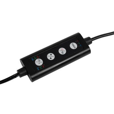 GLOBOSTAR® AQUARIUS 79680 Φωτιστικό Ενυδρείου με Ενσωματωμένο Χειριστήριο LED 19W 950lm 120° AC 220-240V Αδιάβροχο IP44 Πολύχρωμο RGBW Dimmable - Sanan SMD Chip - Μαύρο - Μ60 x Π11 x Υ3cm - 2 Χρόνια Εγγύηση