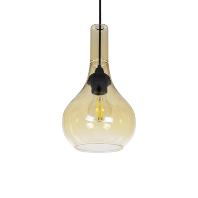 GLOBOSTAR® ΤΟΝΕ 206-0035 Μοντέρνο Κρεμαστό Φωτιστικό Οροφής με Ντουί 1 x E27 AC 220-240V IP20 - Mελί - Μ20 x Π20 x Υ36cm