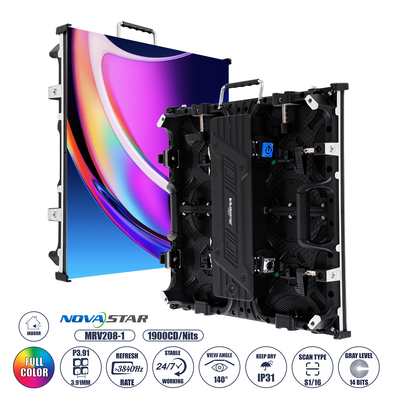 GLOBOSTAR® NEOWALL 41000 Οθόνη Video Wall P3.91 Καμπίνα 50x50cm LED 180W 3840Hz 16384 Dots ≥1900cd/㎡ Nits AC 220-240V Εσωτερικού Χώρου IP31 Full Color S1/16 14Bits - Κάρτα NovaStar MRV208-1 - Προστατευτικά Γωνιών - Kinglight SMD2121 & CZCL Driver - Μ50 x Π8.5 x Υ50cm - 2 Χρόνια Εγγύηση