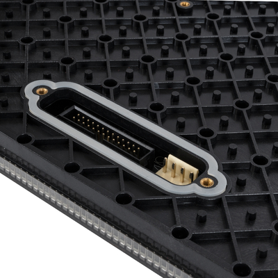 GLOBOSTAR® FLOORWALL 41059 Module για Διαδραστική Οθόνη Πατώματος Video Wall 25x25cm 84x84px P2.97 LED 50W 3840Hz 7056 Dots ≥4500cd/㎡ Nits DC 5V Εξωτερικού Χώρου IP65 Full Color S1/42 14Bits - Kinglight SMD1415 - Αριστερό - Μ25 x Π2.5 x Υ25cm - 2 Χρόνια Εγγύηση