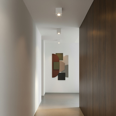 kelvo® AKIRA KLV-101-0029 Κινούμενο Φωτιστικό Downlight Σποτ για Λάμπα MR16 με Ντουί GU10 AC 220-240V IP20 - Λευκό Ματ - Μ8 x Π8 x Υ10cm