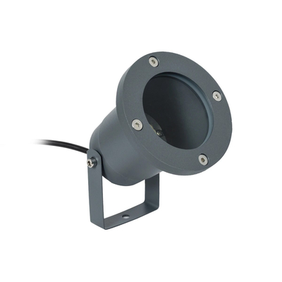 kelvo® GARDELINI KLV-101-0002 Φωτιστικό Σποτ Κήπου για Φυτά & Δέντρα με Καρφωτή Βάση για Λάμπα MR16 με Ντουί GU10 AC 220-240V Αδιάβροχο IP65 - Γκρι Ανθρακί Ματ - Μ10 x Π10 x Υ30cm