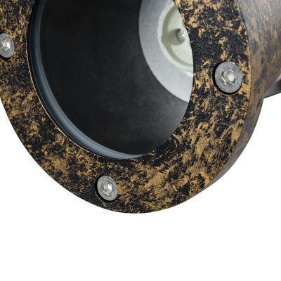 kelvo® GARDELINI KLV-101-0005 Φωτιστικό Σποτ Κήπου για Φυτά & Δέντρα με Καρφωτή Βάση για Λάμπα MR16 με Ντουί GU10 AC 220-240V Αδιάβροχο IP65 - Χρυσό Εφέ Σκουριάς Ματ - Μ10 x Π10 x Υ30cm