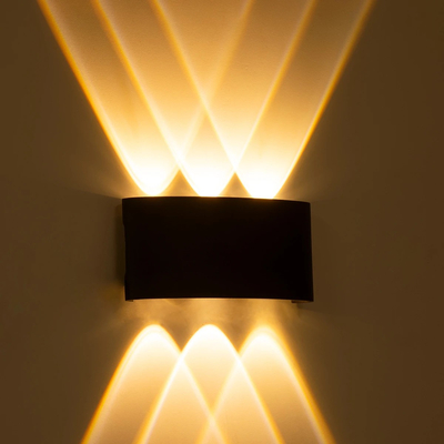 kelvo® SIXOAD KLV-101-0006 Φωτιστικό Τοίχου / Απλίκα LED 18W 1800lm 30° AC 220-240V Αδιάβροχο IP65 Θερμό Λευκό 2700K - CREE XPE Chip & TÜV SÜD Driver - Μαύρο Ματ - Μ17 x Π4 x Υ8cm - 5 Χρόνια Εγγύηση