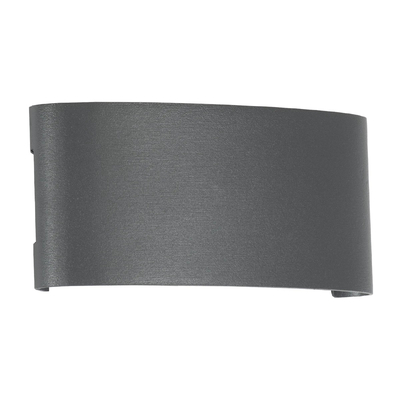 kelvo® SIXOAD KLV-101-0007 Φωτιστικό Τοίχου / Απλίκα LED 18W 1800lm 30° AC 220-240V Αδιάβροχο IP65 Θερμό Λευκό 2700K - CREE XPE Chip & TÜV SÜD Driver - Γκρι Ανθρακί Ματ - Μ17 x Π4 x Υ8cm - 5 Χρόνια Εγγύηση