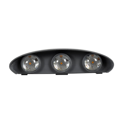 kelvo® SIXOAD KLV-101-0007 Φωτιστικό Τοίχου / Απλίκα LED 18W 1800lm 30° AC 220-240V Αδιάβροχο IP65 Θερμό Λευκό 2700K - CREE XPE Chip & TÜV SÜD Driver - Γκρι Ανθρακί Ματ - Μ17 x Π4 x Υ8cm - 5 Χρόνια Εγγύηση