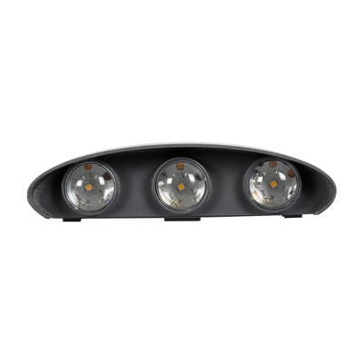 kelvo® SIXOAD KLV-101-0010 Φωτιστικό Τοίχου / Απλίκα LED 18W 1980lm 30° AC 220-240V Αδιάβροχο IP65 Φυσικό Λευκό 4500K - CREE XPE Chip & TÜV SÜD Driver - Γκρι Ανθρακί Ματ - Μ17 x Π4 x Υ8cm - 5 Χρόνια Εγγύηση