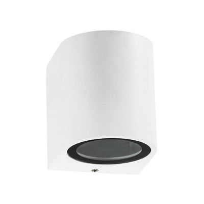 kelvo® MURANO KLV-101-0014 Φωτιστικό Τοίχου / Απλίκα για Λάμπα MR16 με Ντουί GU10 AC 220-240V Αδιάβροχο IP65 - Λευκό Ματ - Μ8 x Π8 x Υ7cm