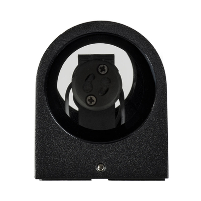 kelvo® MURANO KLV-101-0015 Φωτιστικό Τοίχου / Απλίκα για 2 Λάμπες MR16 με Ντουί GU10 AC 220-240V Αδιάβροχο IP65 - Μαύρο Ματ - Μ8 x Π8 x Υ15cm