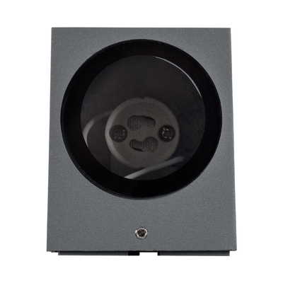 kelvo® BURANO KLV-101-0019 Φωτιστικό Τοίχου / Απλίκα για Λάμπα MR16 με Ντουί GU10 AC 220-240V Αδιάβροχο IP65 - Γκρι Ανθρακί Ματ - Μ8 x Π8 x Υ7cm