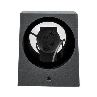 kelvo® BURANO KLV-101-0022 Φωτιστικό Τοίχου / Απλίκα για 2 Λάμπες MR16 με Ντουί GU10 AC 220-240V Αδιάβροχο IP65 - Γκρι Ανθρακί Ματ - Μ8 x Π8 x Υ15cm