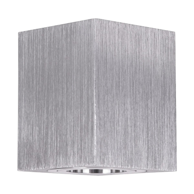 kelvo® AKIRA KLV-101-0030 Κινούμενο Φωτιστικό Downlight Σποτ για Λάμπα MR16 με Ντουί GU10 AC 220-240V IP20 - Νίκελ Βούρτσας - Μ8 x Π8 x Υ10cm