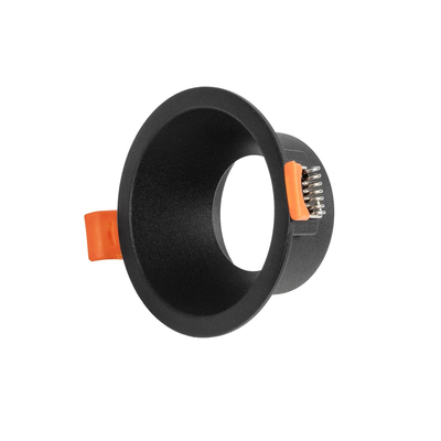 kelvo® DELTA KLV-101-0032 Χωνευτό Φωτιστικό Downlight Σποτ για Λάμπα MR16 με Ντουί GU10 AC 220-240V IP20 - Μαύρο Ματ - Μ8.5 x Π8.5 x Υ3.5cm / Q7.5cm