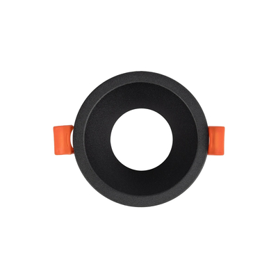 kelvo® DELTA KLV-101-0032 Χωνευτό Φωτιστικό Downlight Σποτ για Λάμπα MR16 με Ντουί GU10 AC 220-240V IP20 - Μαύρο Ματ - Μ8.5 x Π8.5 x Υ3.5cm / Q7.5cm