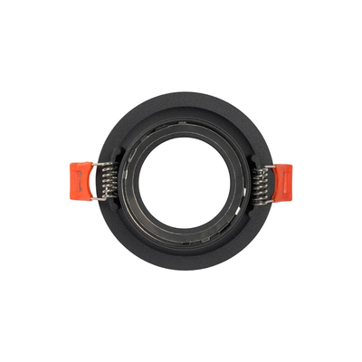 kelvo® DELTA KLV-101-0032 Χωνευτό Φωτιστικό Downlight Σποτ για Λάμπα MR16 με Ντουί GU10 AC 220-240V IP20 - Μαύρο Ματ - Μ8.5 x Π8.5 x Υ3.5cm / Q7.5cm