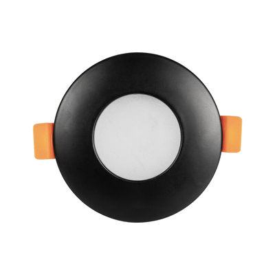 kelvo® KAPA KLV-101-0038 Χωνευτό Φωτιστικό Downlight Σποτ Μπάνιου για Λάμπα MR16 με Ντουί GU10 AC 220-240V Αδιάβροχο IP65 - Μαύρο Ματ - Μ8.5 x Π8.5 x Υ4.2cm / Q7.5cm