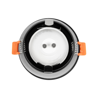 kelvo® KAPA KLV-101-0038 Χωνευτό Φωτιστικό Downlight Σποτ Μπάνιου για Λάμπα MR16 με Ντουί GU10 AC 220-240V Αδιάβροχο IP65 - Μαύρο Ματ - Μ8.5 x Π8.5 x Υ4.2cm / Q7.5cm