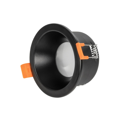 kelvo® SIGMA KLV-101-0041 Χωνευτό Φωτιστικό Downlight Σποτ Μπάνιου για Λάμπα MR16 με Ντουί GU10 AC 220-240V Αδιάβροχο IP65 - Μαύρο Ματ - Μ8.5 x Π8.5 x Υ4.4cm / Q7.5cm
