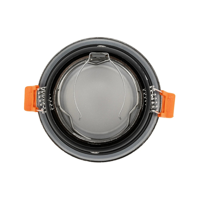 kelvo® SIGMA KLV-101-0043 Χωνευτό Φωτιστικό Downlight Σποτ Μπάνιου για Λάμπα MR16 με Ντουί GU10 AC 220-240V Αδιάβροχο IP65 - Νίκελ Βούρτσας - Μ8.5 x Π8.5 x Υ4.4cm / Q7.5cm