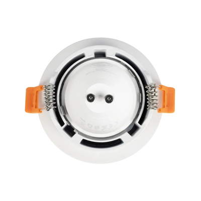 kelvo® LAMDA KLV-101-0045 Χωνευτό Φωτιστικό Downlight Σποτ Μπάνιου για Λάμπα MR16 με Ντουί GU10 AC 220-240V Αδιάβροχο IP65 - Λευκό Ματ - Μ8.5 x Π8.5 x Υ3.5cm / Q7.5cm