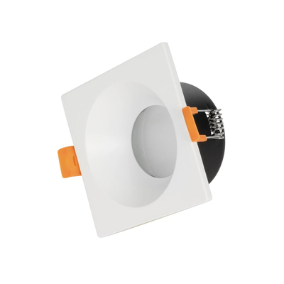 kelvo® EPSILON KLV-101-0048 Χωνευτό Φωτιστικό Downlight Σποτ Μπάνιου για Λάμπα MR16 με Ντουί GU10 AC 220-240V Αδιάβροχο IP65 - Λευκό Ματ - Μ8.5 x Π8.5 x Υ4.4cm / Q7.5cm x 7.5cm