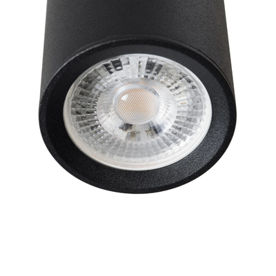 kelvo® DUCT KLV-101-0050 Φωτιστικό Downlight Σποτ για Λάμπα MR16 με Ντουί GU10 AC 220-240V IP20 - Μαύρο Ματ - Μ6 x Π6 x Υ15cm