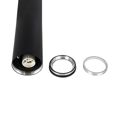 kelvo® DUCT KLV-101-0053 Φωτιστικό Downlight Σποτ για Λάμπα MR16 με Ντουί GU10 AC 220-240V IP20 - Μαύρο Ματ - Μ6 x Π6 x Υ60cm