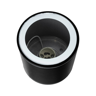 kelvo® MARETTI KLV-101-0055 Φωτιστικό Downlight Σποτ για Λάμπα MR16 με Ντουί GU10 AC 220-240V Αδιάβροχο IP65 - Μαύρο Ματ - Μ9 x Π9 x Υ9cm