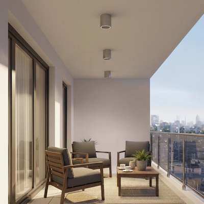 kelvo® MARETTI KLV-101-0057 Φωτιστικό Downlight Σποτ για Λάμπα MR16 με Ντουί GU10 AC 220-240V Αδιάβροχο IP65 - Νίκελ Χρώμιο - Μ9 x Π9 x Υ9cm