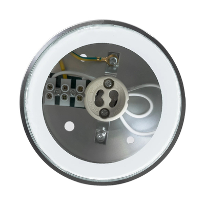 kelvo® MARETTI KLV-101-0057 Φωτιστικό Downlight Σποτ για Λάμπα MR16 με Ντουί GU10 AC 220-240V Αδιάβροχο IP65 - Νίκελ Χρώμιο - Μ9 x Π9 x Υ9cm