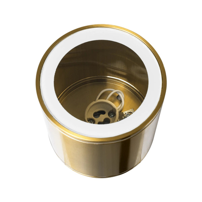 kelvo® MARETTI KLV-101-0058 Φωτιστικό Downlight Σποτ για Λάμπα MR16 με Ντουί GU10 AC 220-240V Αδιάβροχο IP65 - Χρυσό Πλατίνα - Μ9 x Π9 x Υ9cm