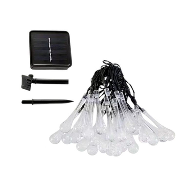 Ηλιακή γιρλάντα φωτισμού LED - Σταγόνα - 5m+1m - 20D - 152813 - RGB