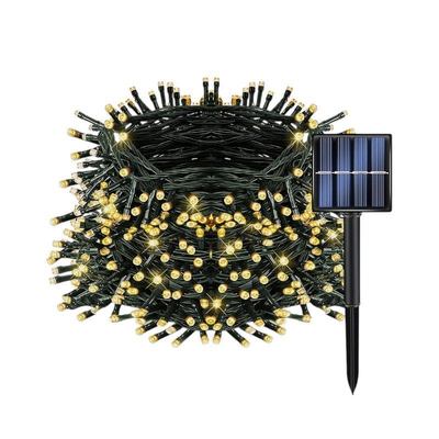 Ηλιακή γιρλάντα φωτισμού LED - 8m+2m - 80L - 152929 - Warm White