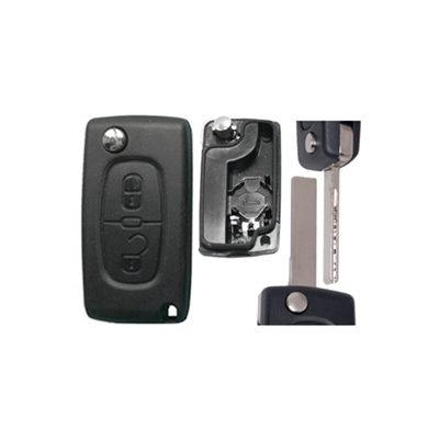 PEUGEOT 207 ΑΝΑΔΙΠΛΟΥΜΕΝΟ ΑΝΤΑΛΛAKT.ΚΛΕΙΔΙ ΜΕ ΚΑΛΥΜΜΑ 2 ΚΟΥΜΠΙΩΝ / ΛΑΜΑ HU83 (ME ΥΠΟΣΤΗΡΙΞΗ ΜΠΑΤΑΡ.) DGA - 1 ΤΕΜ.