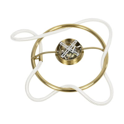 kelvo® GLOW KLV-101-0149 Φωτιστικό Οροφής LED 34W 3400lm 360° AC 220-240V IP20 Ρυθμιζόμενο Λευκό CCT με Χειριστήριο από 2700K έως 6000K Dimmable - Lumileds SMD Chip - Χρυσό Πλατίνα - Μ60 x Π60 x Υ30cm - 3 Χρόνια Εγγύηση