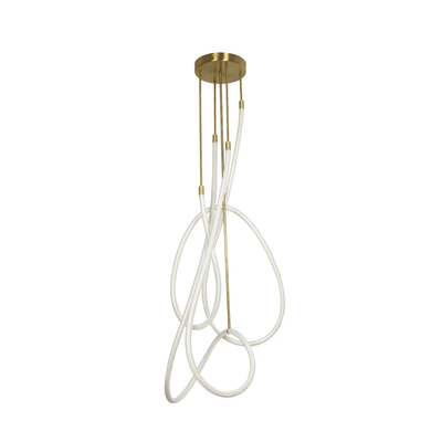 kelvo® GLOW KLV-101-0154 Φωτιστικό Οροφής LED 85W 8500lm 360° AC 220-240V IP20 Ρυθμιζόμενο Λευκό CCT με Χειριστήριο από 2700K έως 6000K Dimmable - Lumileds SMD Chip - Χρυσό Πλατίνα - Μ100 x Π100 x Υ140cm - 3 Χρόνια Εγγύηση