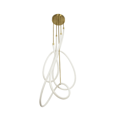 kelvo® GLOW KLV-101-0154 Φωτιστικό Οροφής LED 85W 8500lm 360° AC 220-240V IP20 Ρυθμιζόμενο Λευκό CCT με Χειριστήριο από 2700K έως 6000K Dimmable - Lumileds SMD Chip - Χρυσό Πλατίνα - Μ100 x Π100 x Υ140cm - 3 Χρόνια Εγγύηση